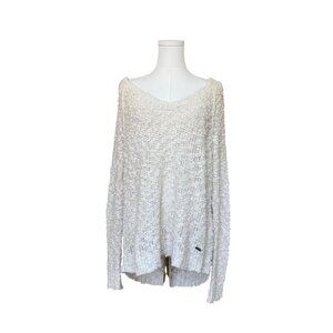 Abercrombie & Fitch Womens Oversized Open Knit Sweater Size S Chunky Coastal